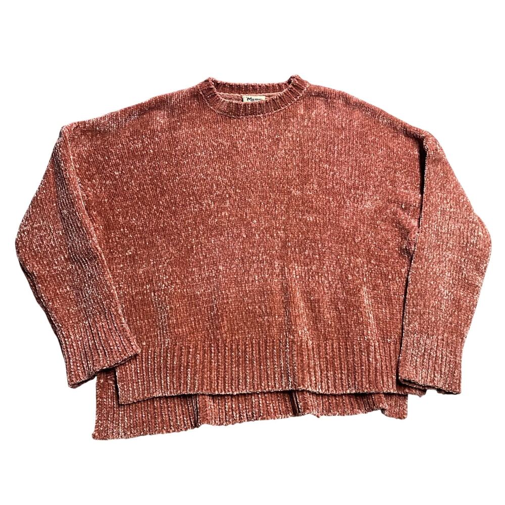 Show Me Your Mumu Oversized Women’s Size Medium Jesse Sweater Mauve Chenille